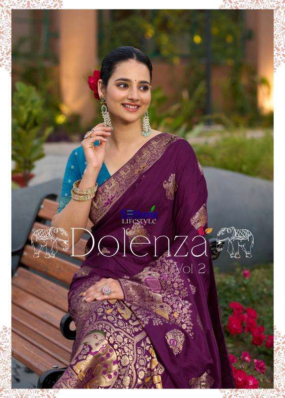 Sethnic lifestyle dolenza vol 2 series 77006-77010 dola silk wholesale saree