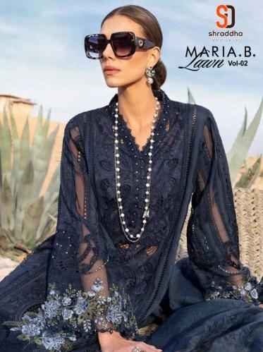 shraddha maria b lawn vol 2 series 2001-2006 model wholesale suit 