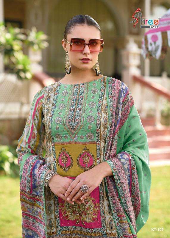 Shree fabs kt-105 viscose muslin wholesale Pakistani suit