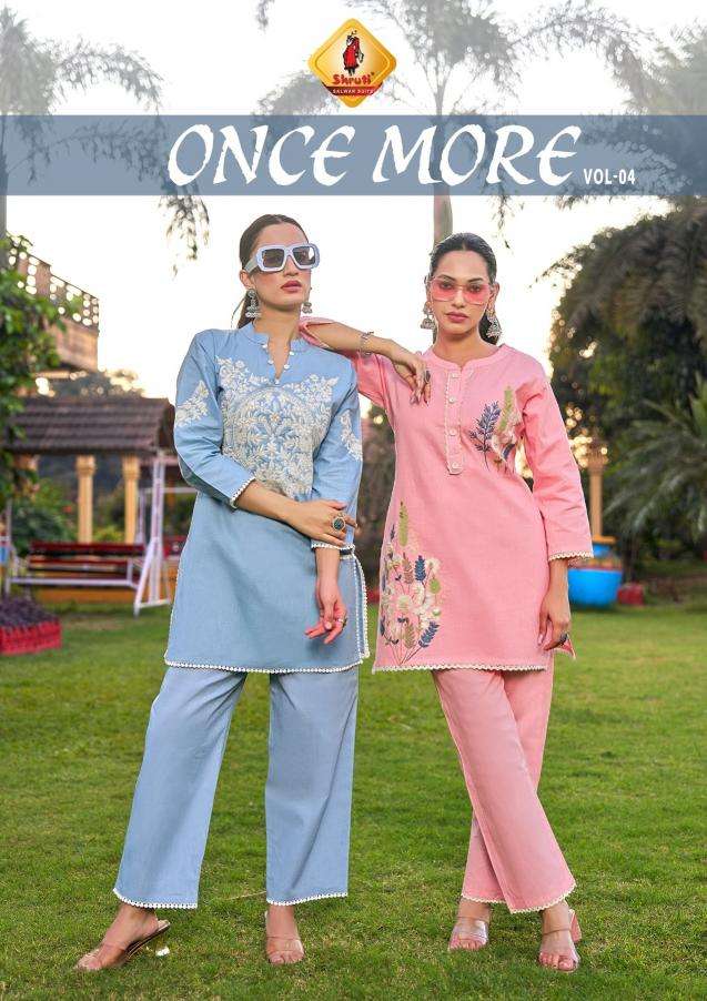 Shruti once more vol 4 cotton linen co-ord sets  