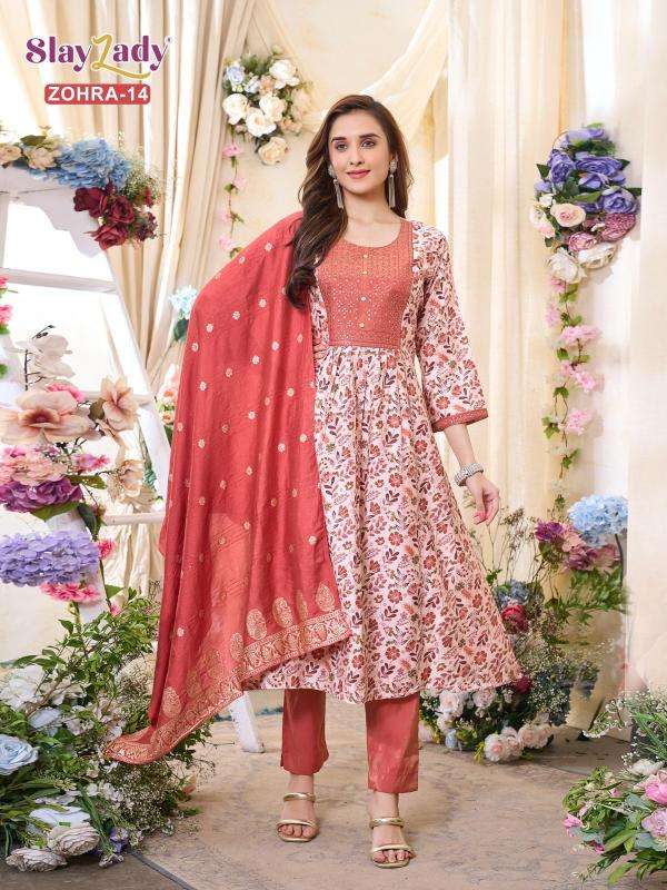 Slay zady zohra veritcan print wholesale suit