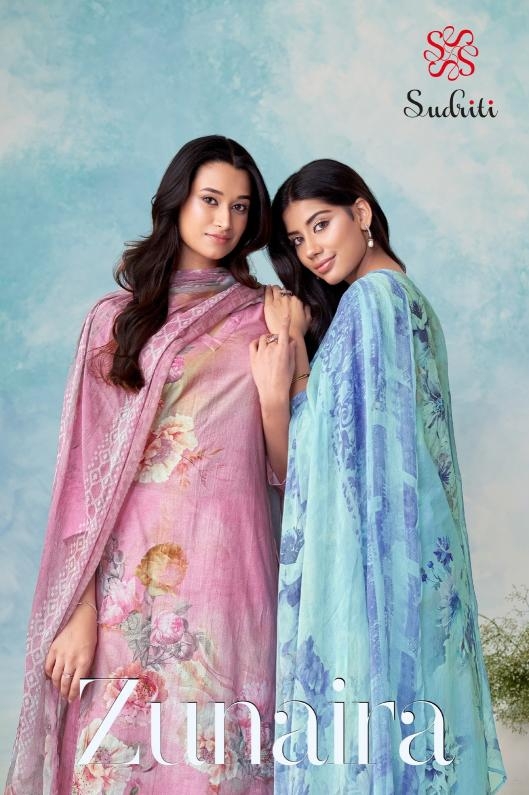 sudriti zunaira cotton lawn wholesale suit 