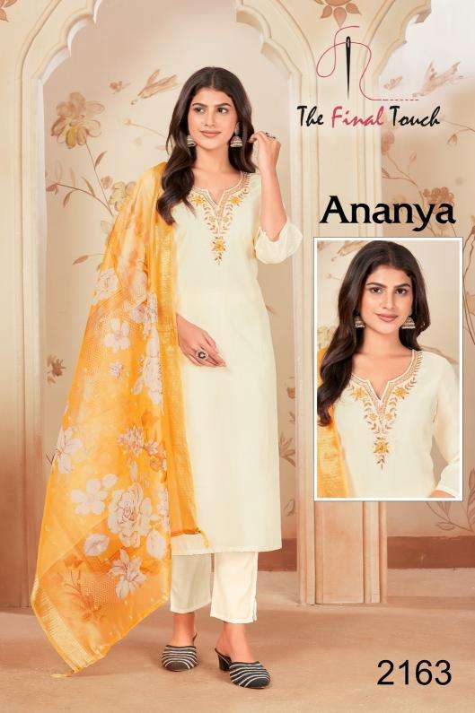 The final touch ananya series 2159-2164 roman wholesale suit