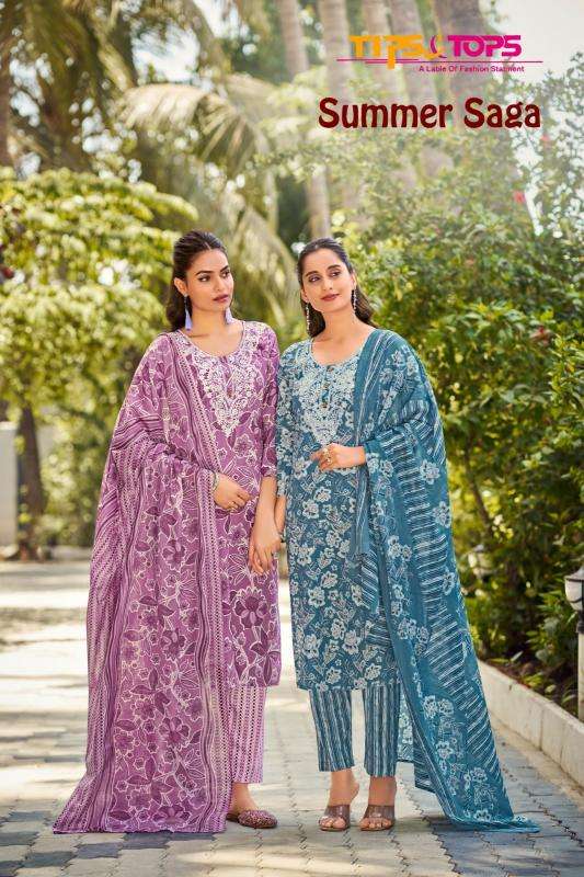 tips & tops summer saga series 1001-1006 cotton wholesale suit 