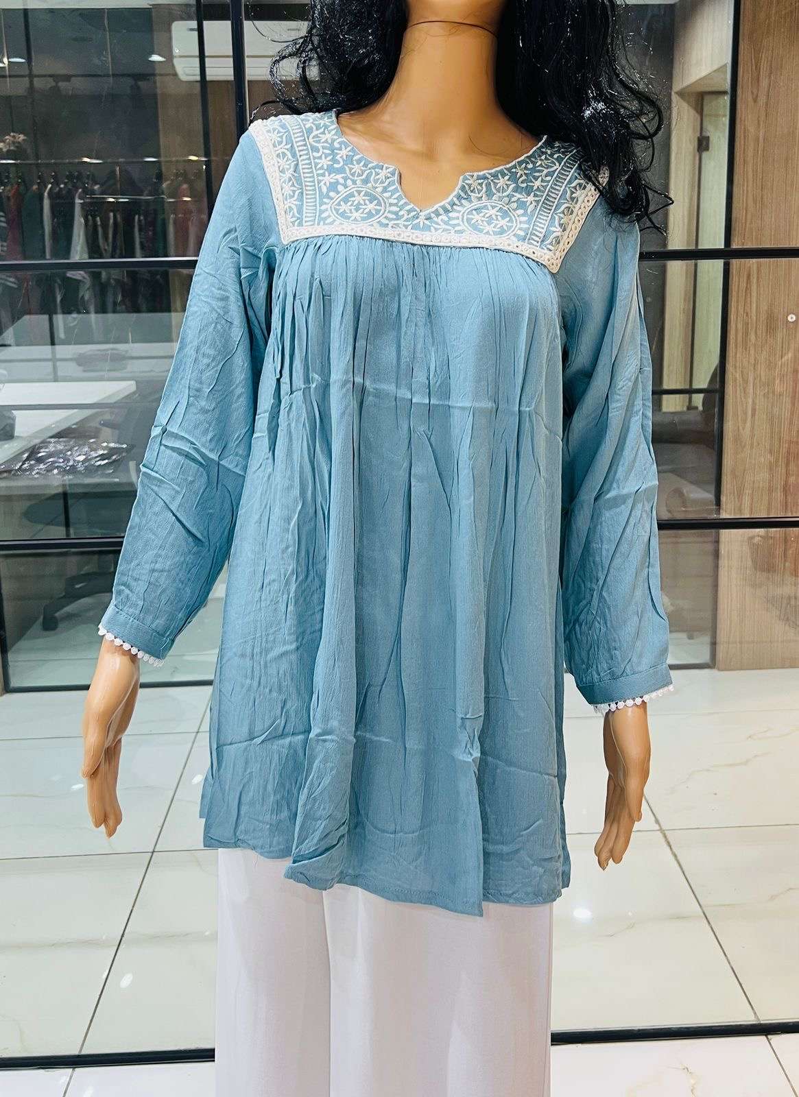 Tunic nx designer heavy wrinkle rayon wholesale tunics