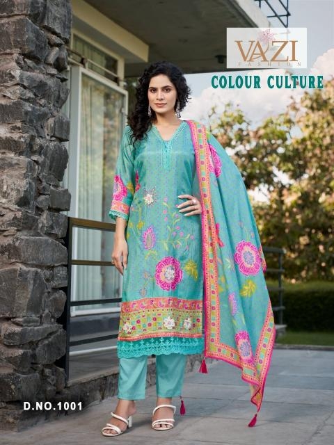 vazi fashion colour coluture series 1001 viscose  wholesale suit 