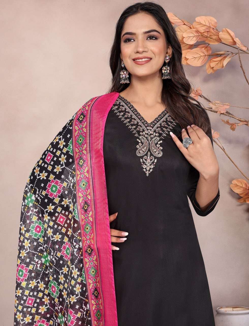 Vedika hit designer cotton embroidery Wholesale suit