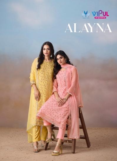 vipul fashion alayna series 6381-6386 crinkle chiffon wholesale suit 