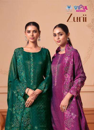 vipul fashion zurii series 6371-6376 MARTINI GOLD wholesale suit 