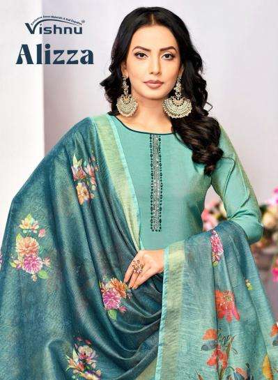Vishnu alizza series 15001-15012 roman shimmer wholesale suit