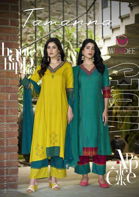 woodee tamanna series 1001-1006 rayon wholesale suit 