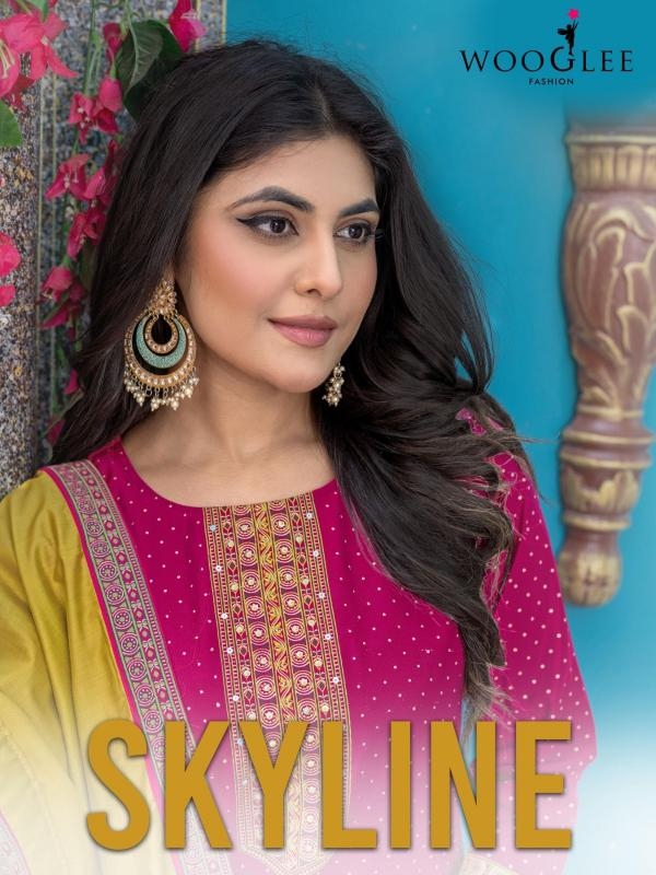 wooglee skyline series 1001-1006 vetican print wholesale suit