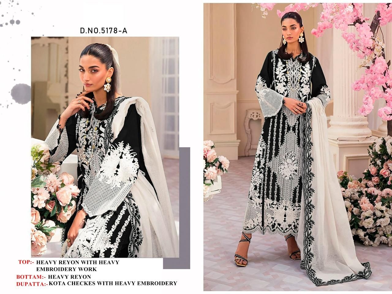5178 ADEGHJ REYON COTTON HEAVY EMBROIDERED wholesale suit 