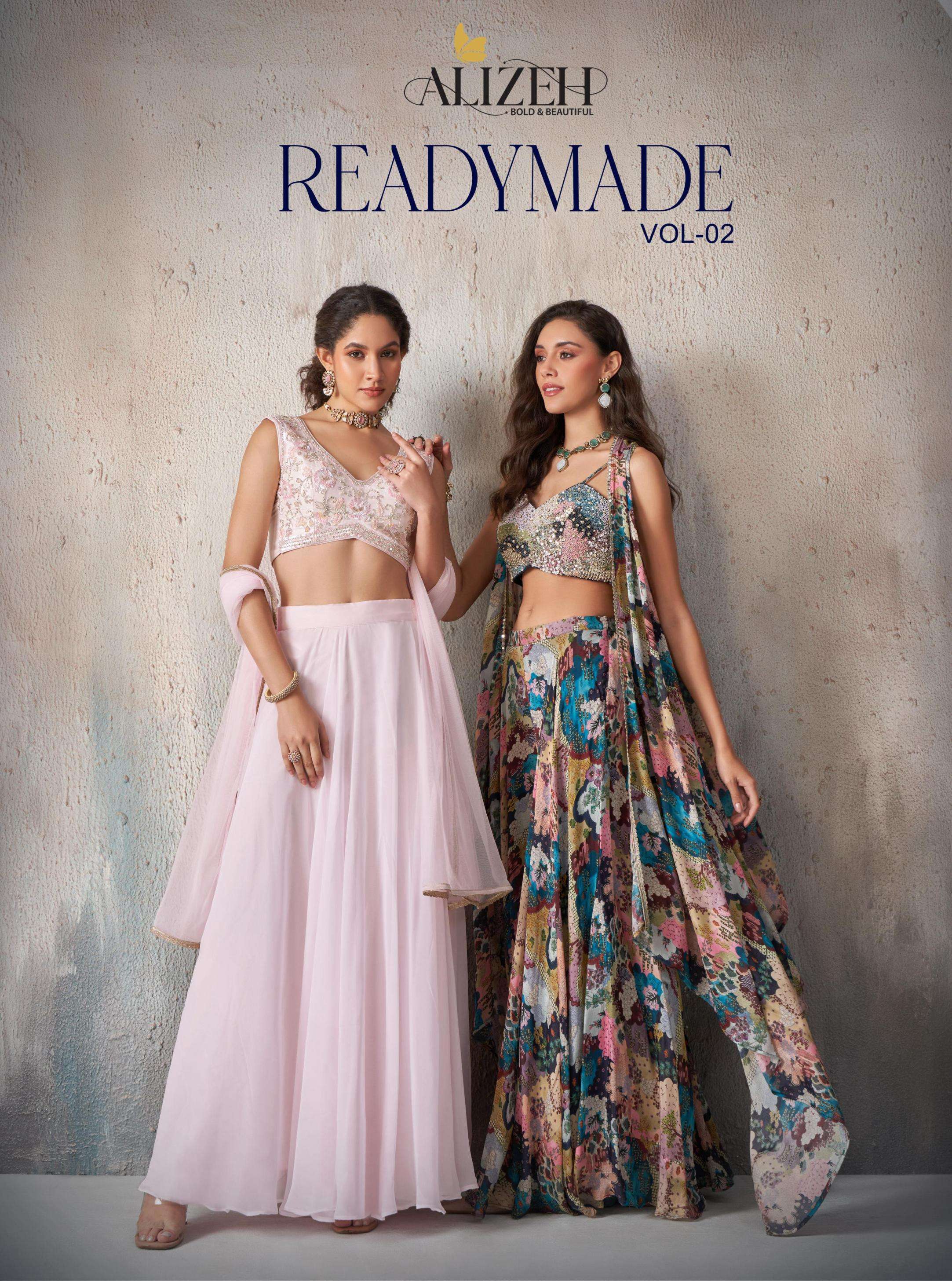 alizeh readymade vol 2 series 5010-5011 georgette wholesale lehenga