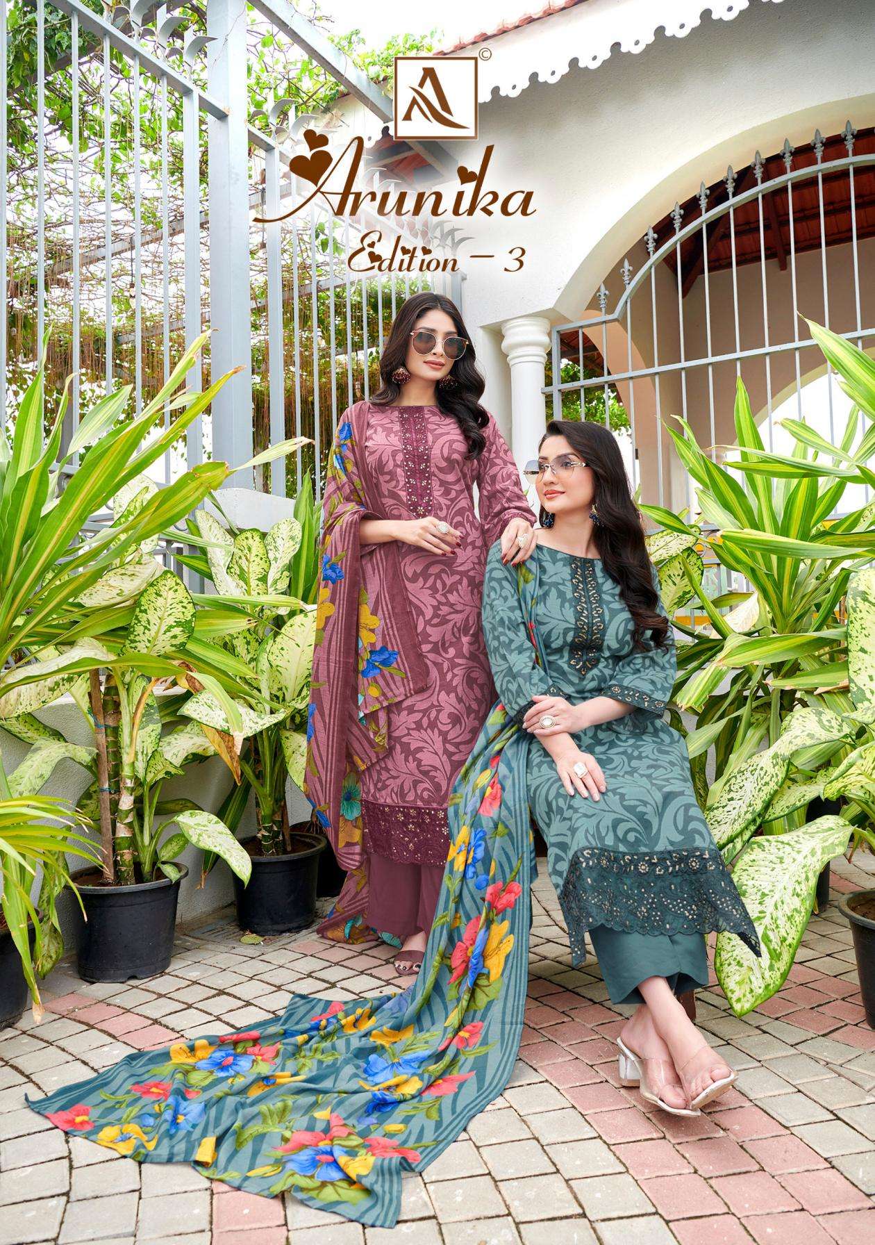 alok arunika vol 3 series 193876001-193876006 cambric wholesale suit 