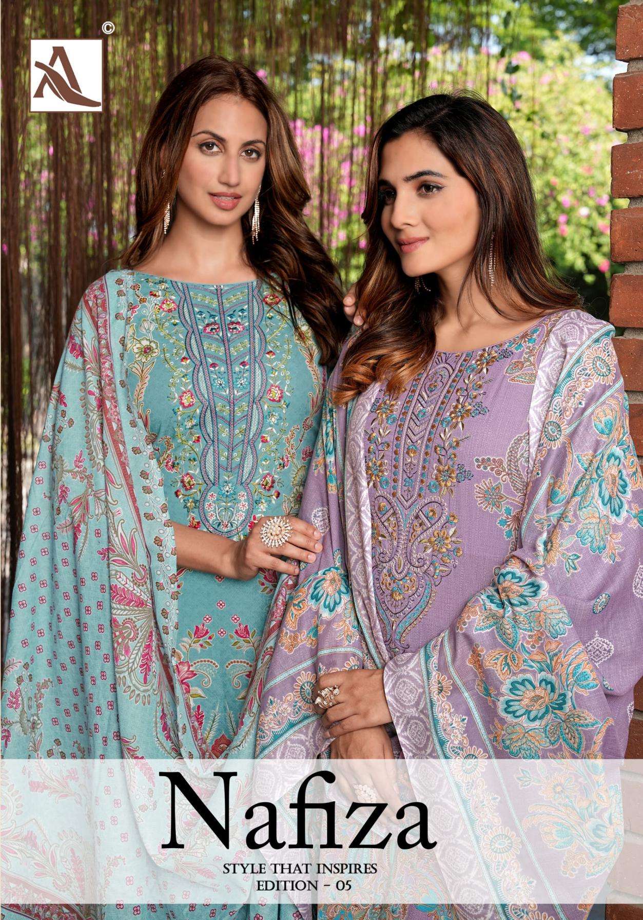 alok nafiza vol 5 series 25010101-25010108 COTTON wholesale suit 