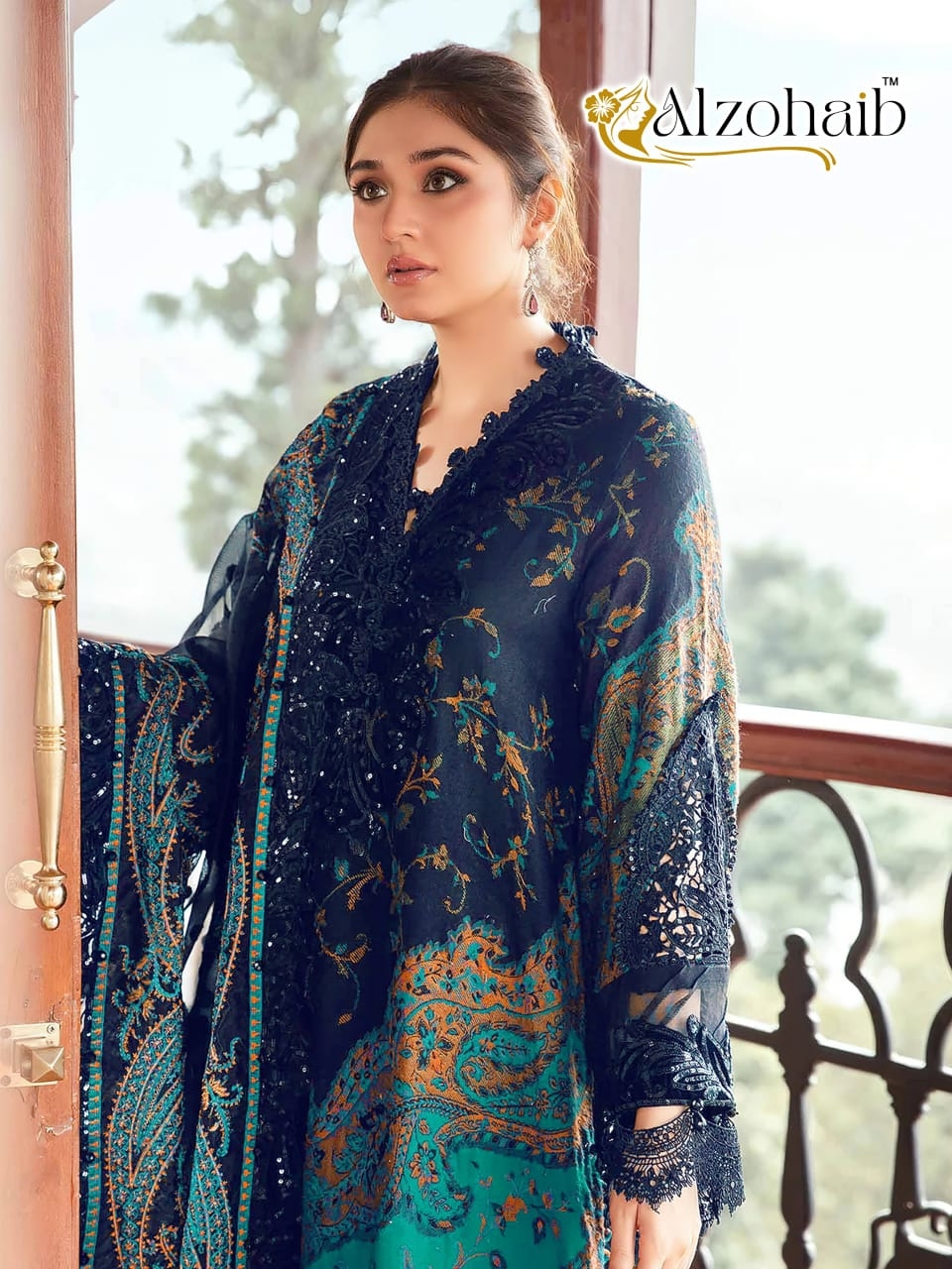 ALZOHAIB AZ-1144 A-B pure cotton wholesale suit 