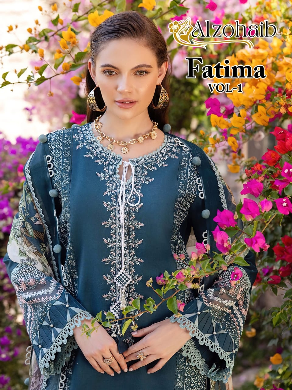 ALZOHAIB Fatima AZ-1241-1242-1243-1244-1245 pure cotton wholesale suit 