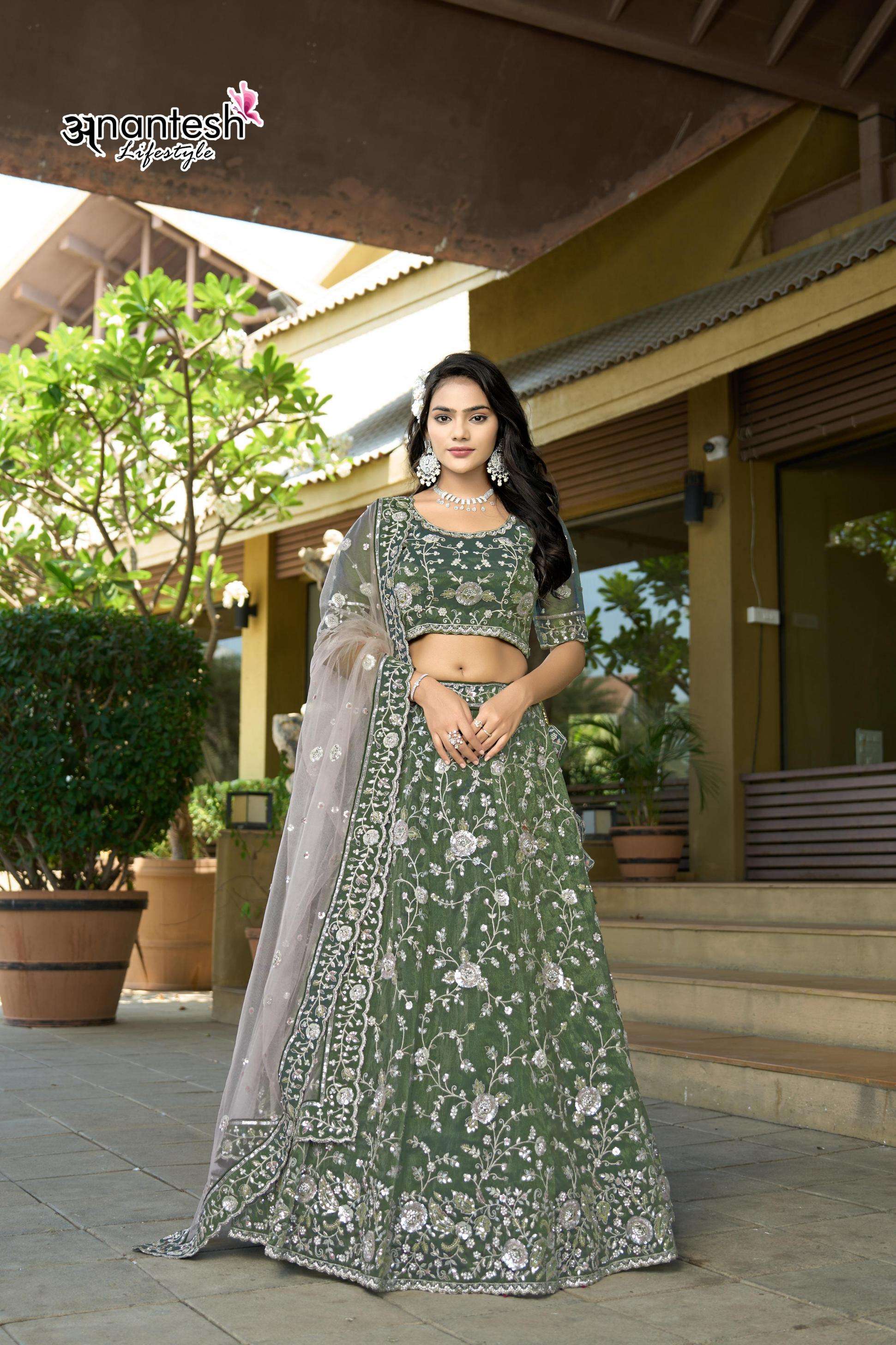 anantesh lifestyle 5044 cosmos tissue designer semi stitch chaniya choli