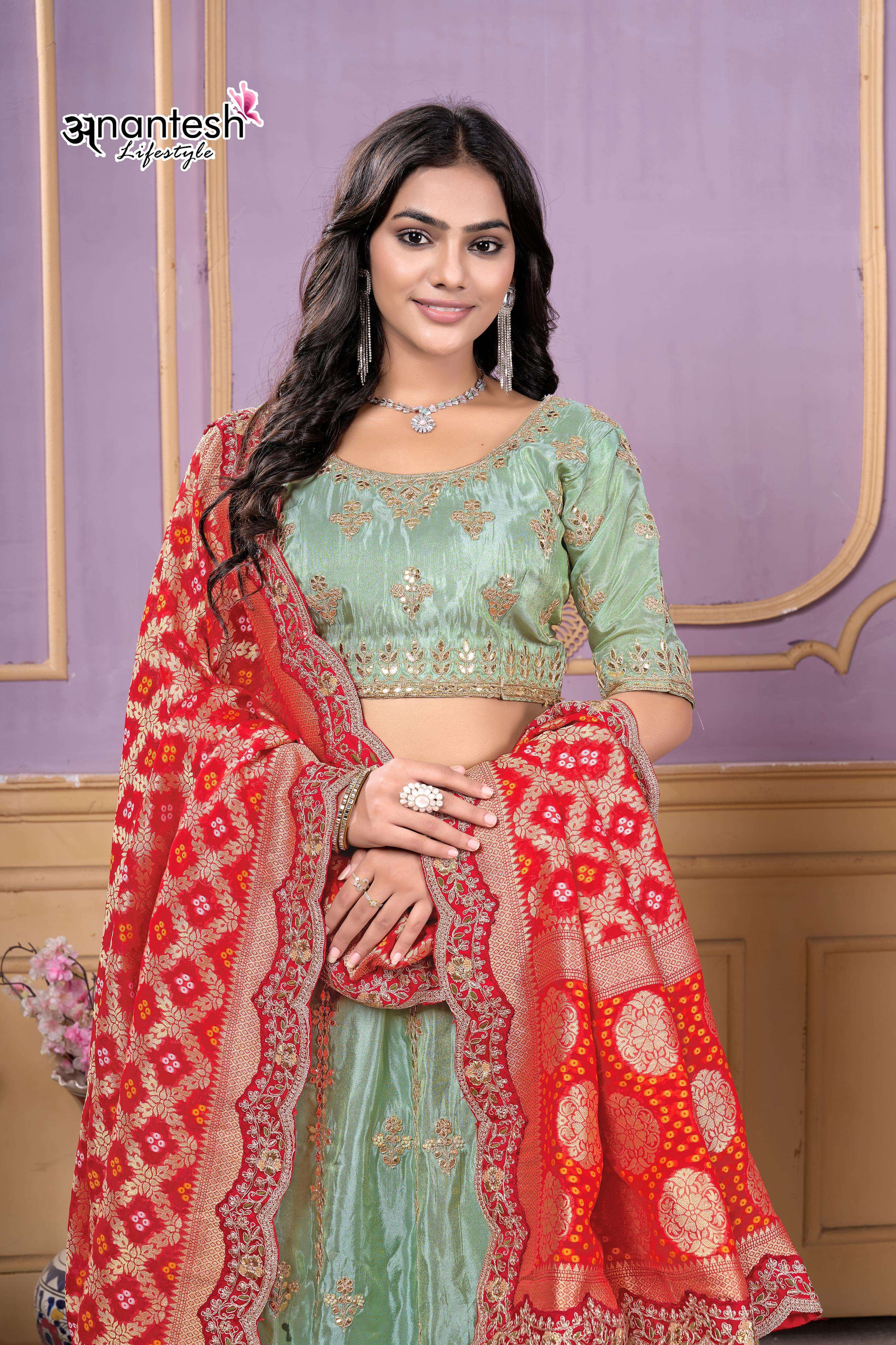 anantesh lifestyle 5050 cosmos viscose wholesale lehenga