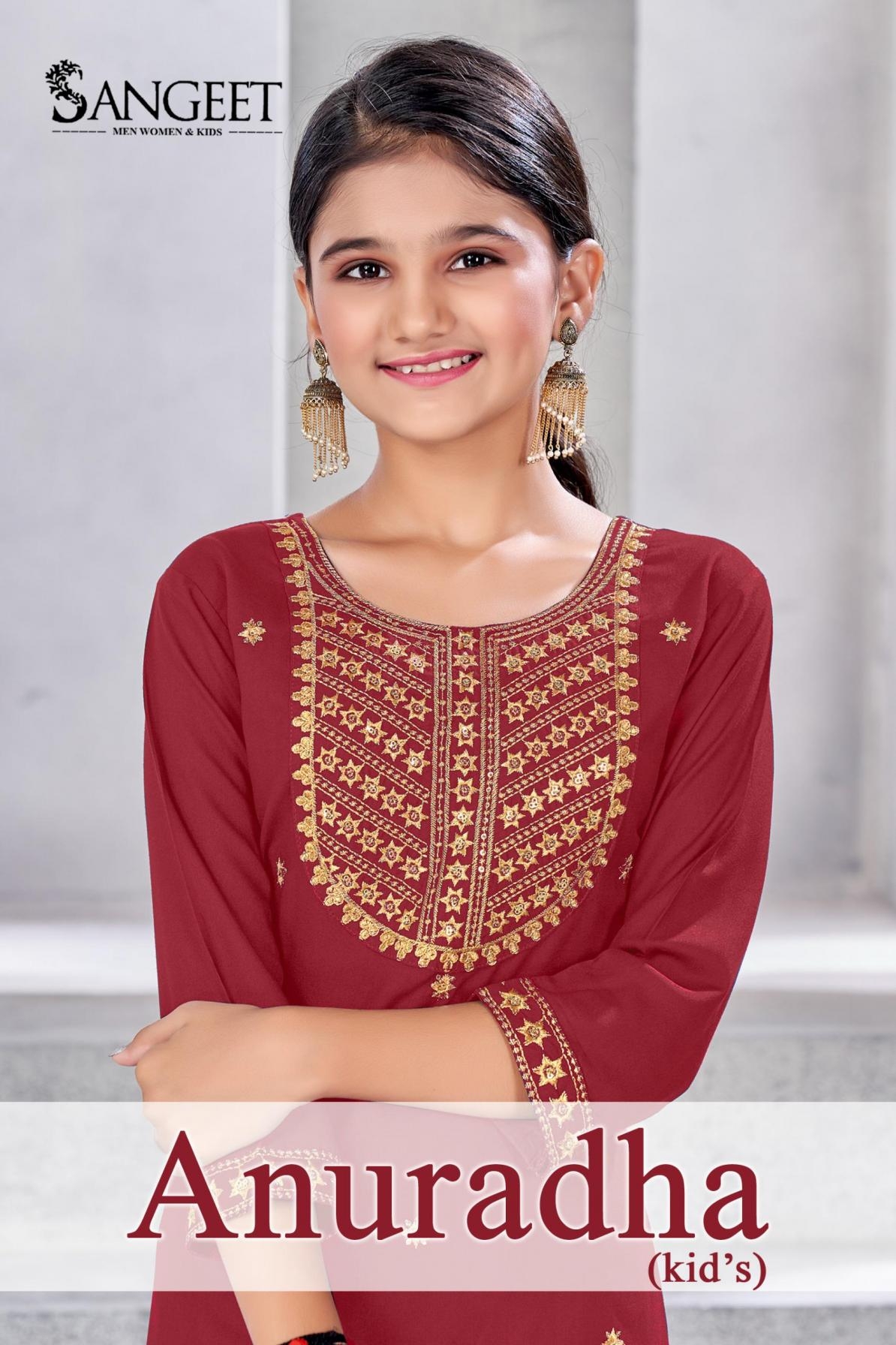 anuradha series 1001-1006 viscose rayon wholesale kurti with bottom