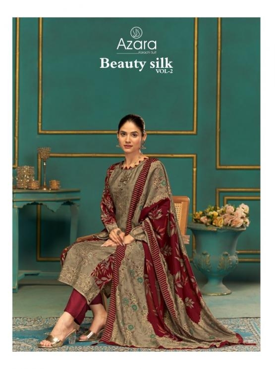 azara beauty silk vol 2 series 61001-61004 modal muslin wholesale suit 
