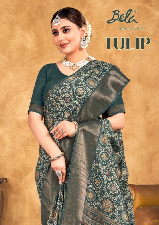 bela sarees tulip series 27081-27092 cotton silk wholesale saree