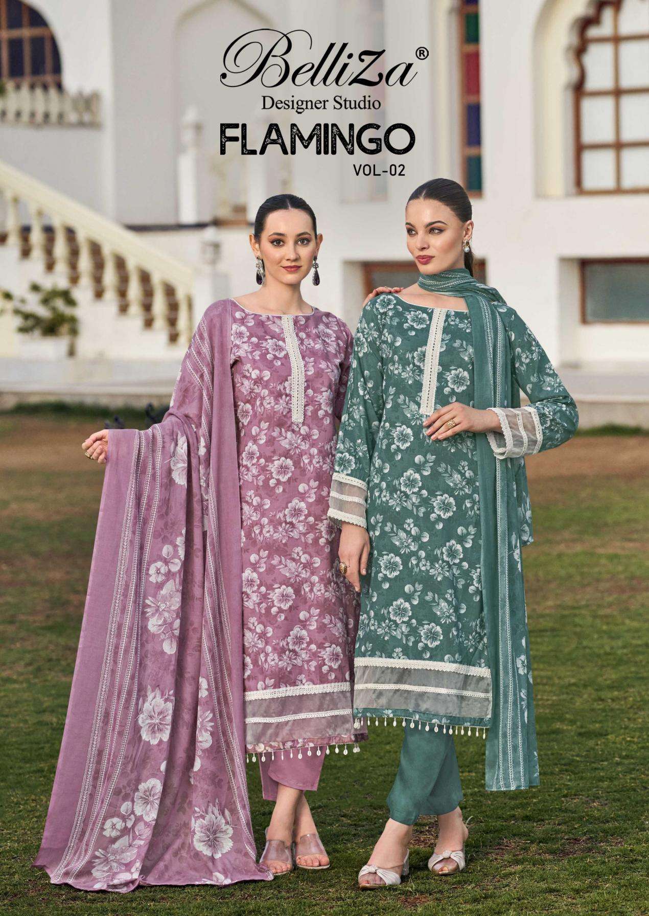 belliza flamingo vol 2 series 842001-842006 COTTON wholesale suit 