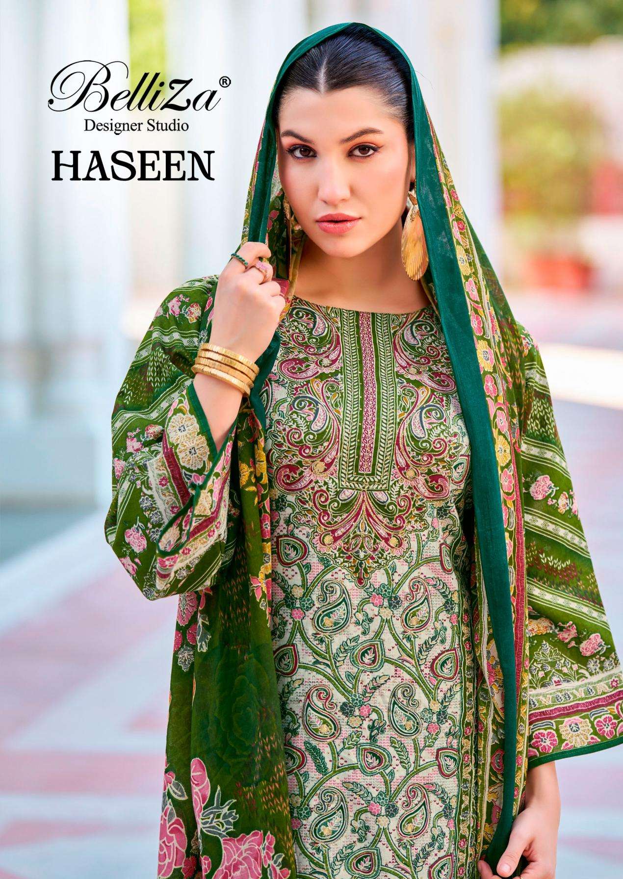 belliza haseen series 854001-854008 Pure Cotton wholesale suit 