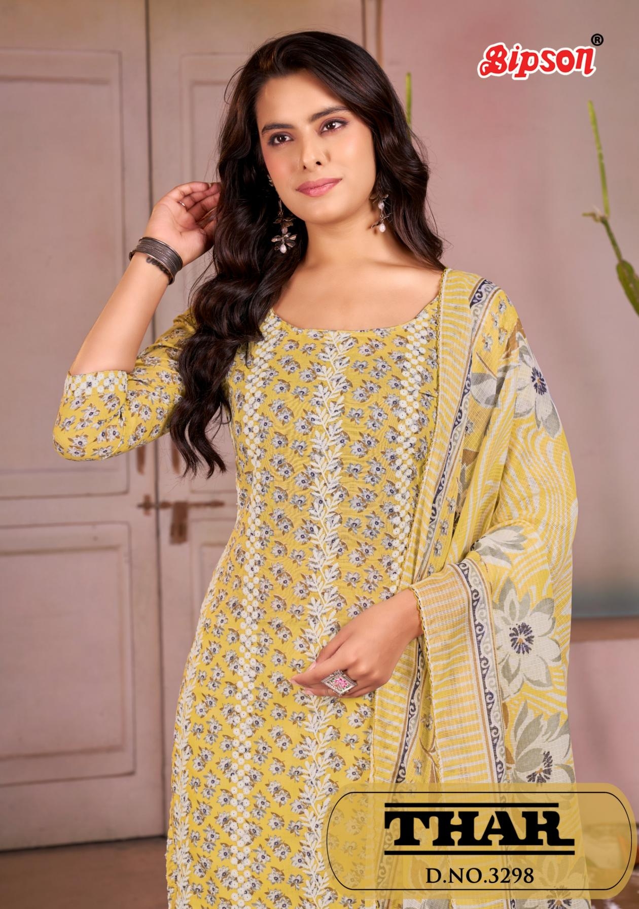 bipson prints thar 3298 cotton whoelsale suit 