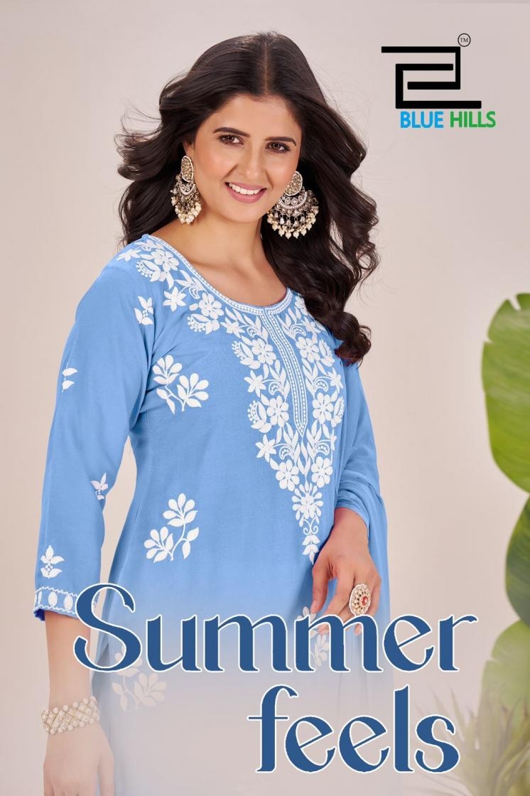 blue hills summer feels series 1001-1004 RAYON fancy wholesale suit