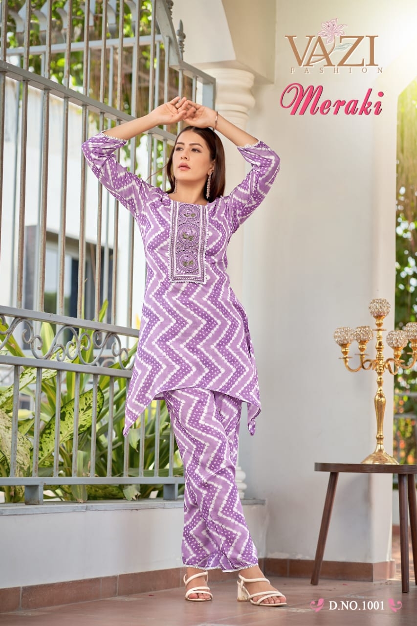 bt 1456 PURE MUSLIN VISCOSE WITH HAND WORK wholesale co-ord sets