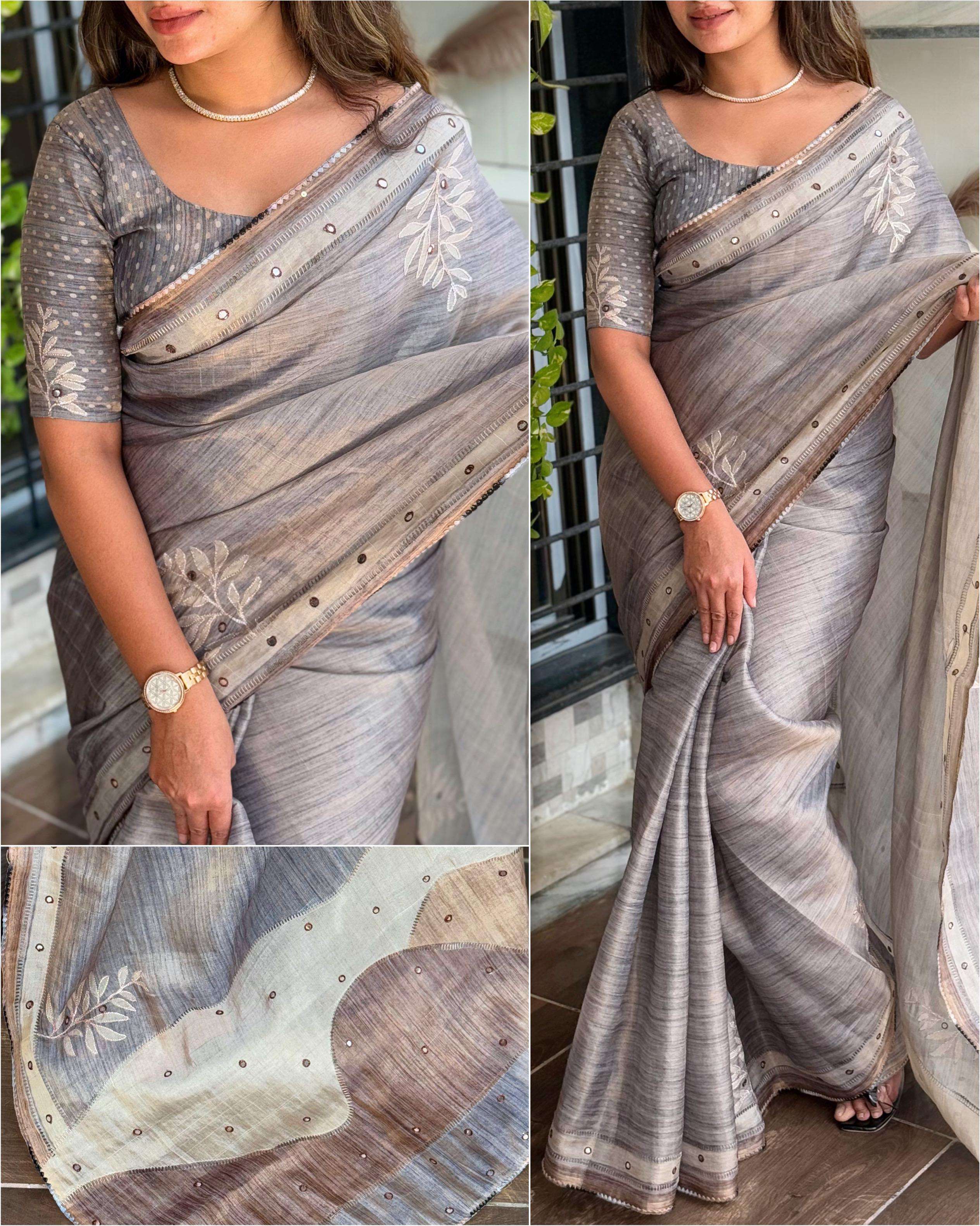 BT-56 Sangini kotha tissue silk wholesale saree