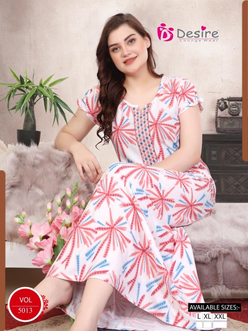 desire 5013 readymate lounge wear full length nighty