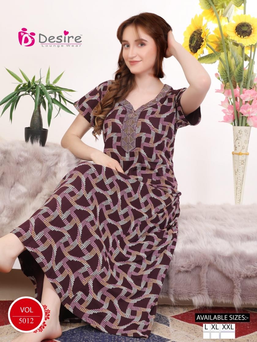 desire lounge 5012 Hosiery daily wear nighty