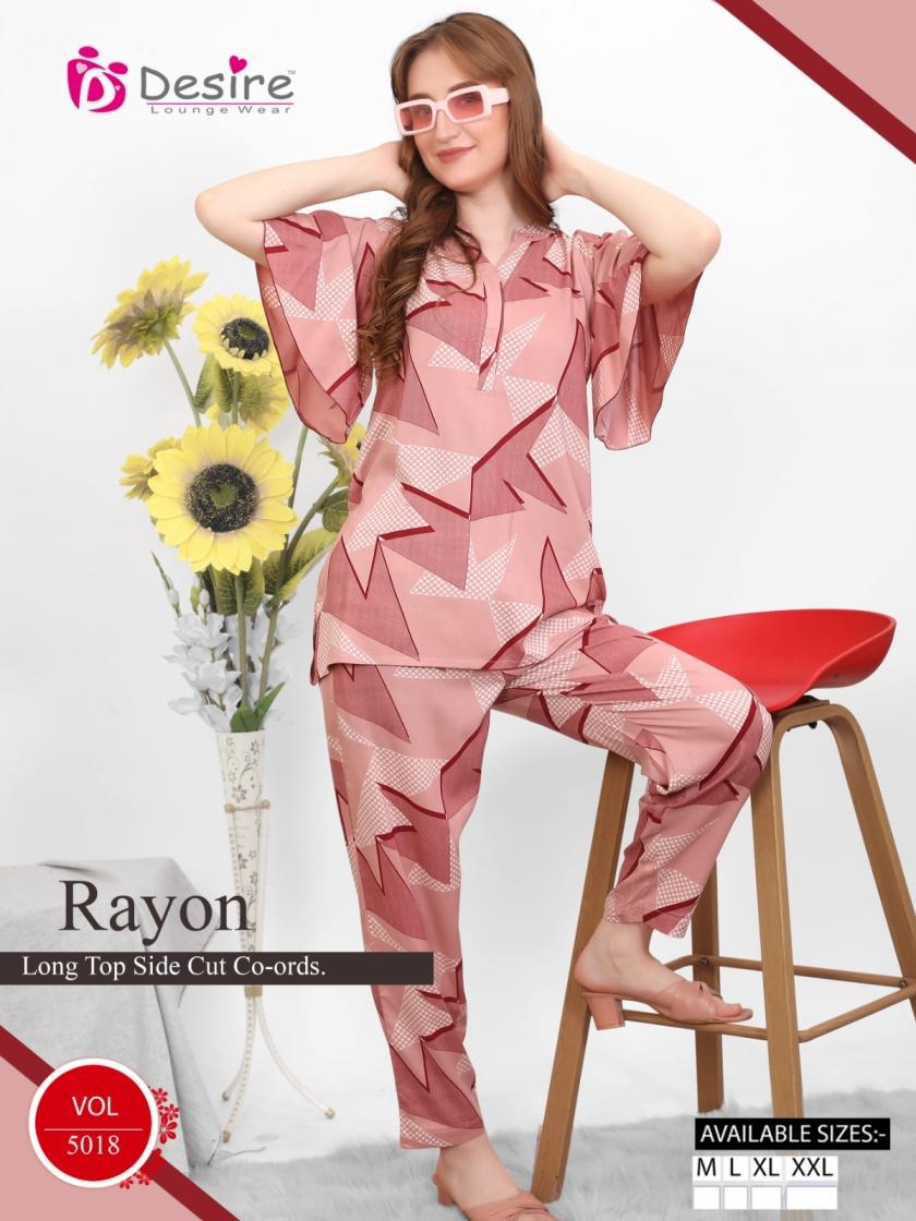 desire series  5014-5021 RAYON night wear classy Co-ords