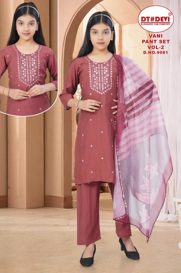 dt devi vani pant set vol 2 9081 roman silk readymade suit