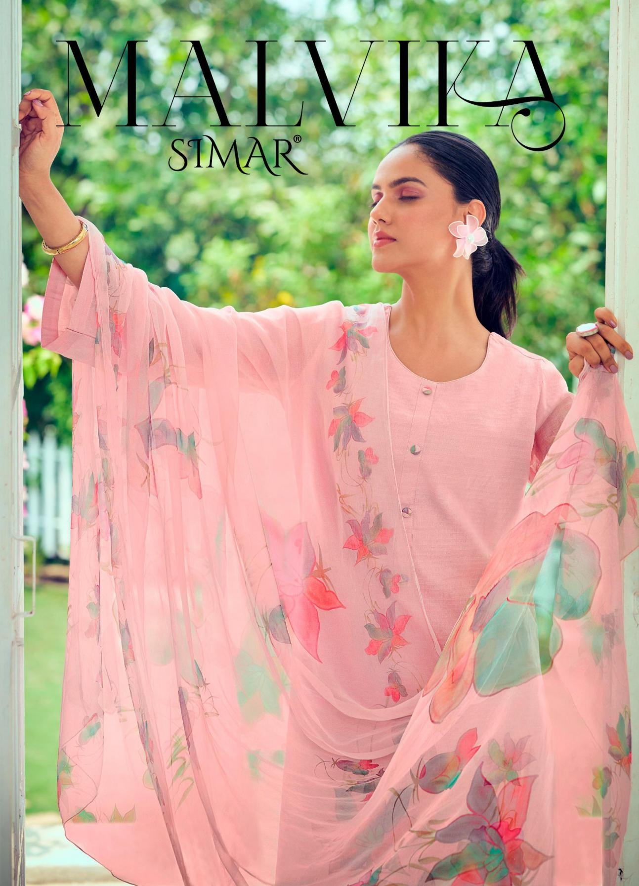 glossy malvika series 9054 OCEAM COTTON wholesale suit