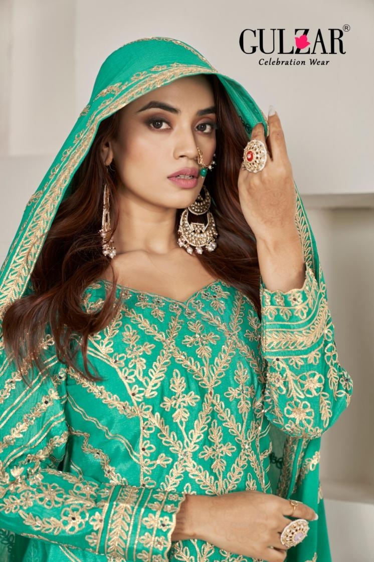 gulzar gotakari series 2091-2093 chinon mirror work wholesale suit