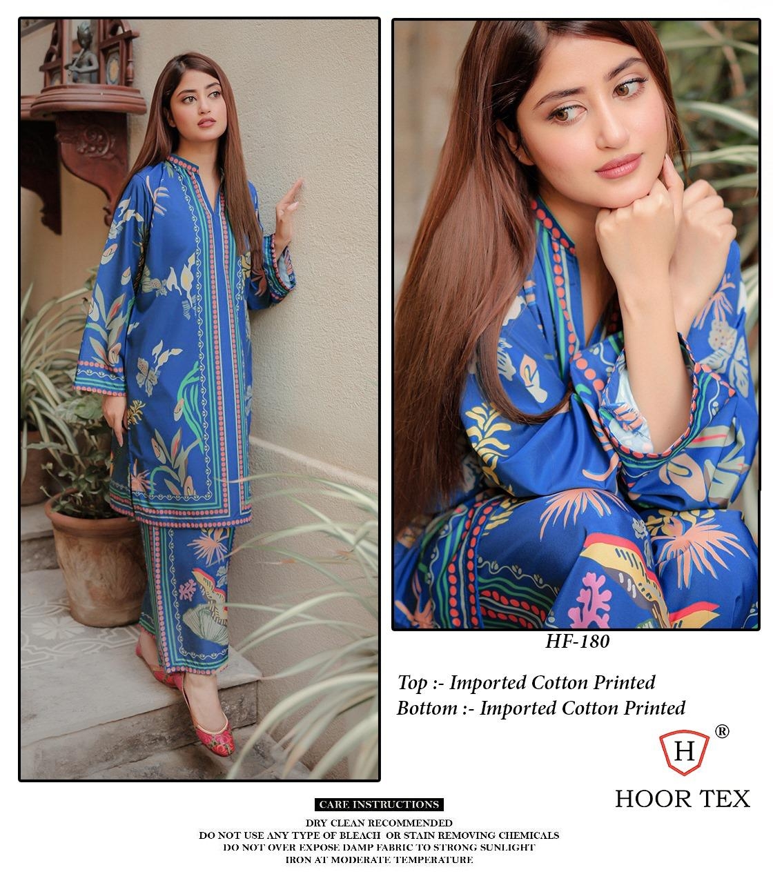 Hoor Tex  HF-180-181 Imported cotton wholesale kurti 