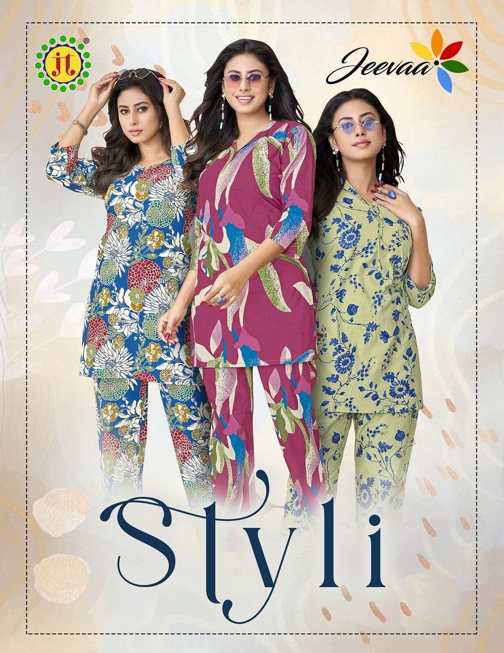 JT Styli Vol-1 series 1001-1010 Cotton wholesale co-ord sets