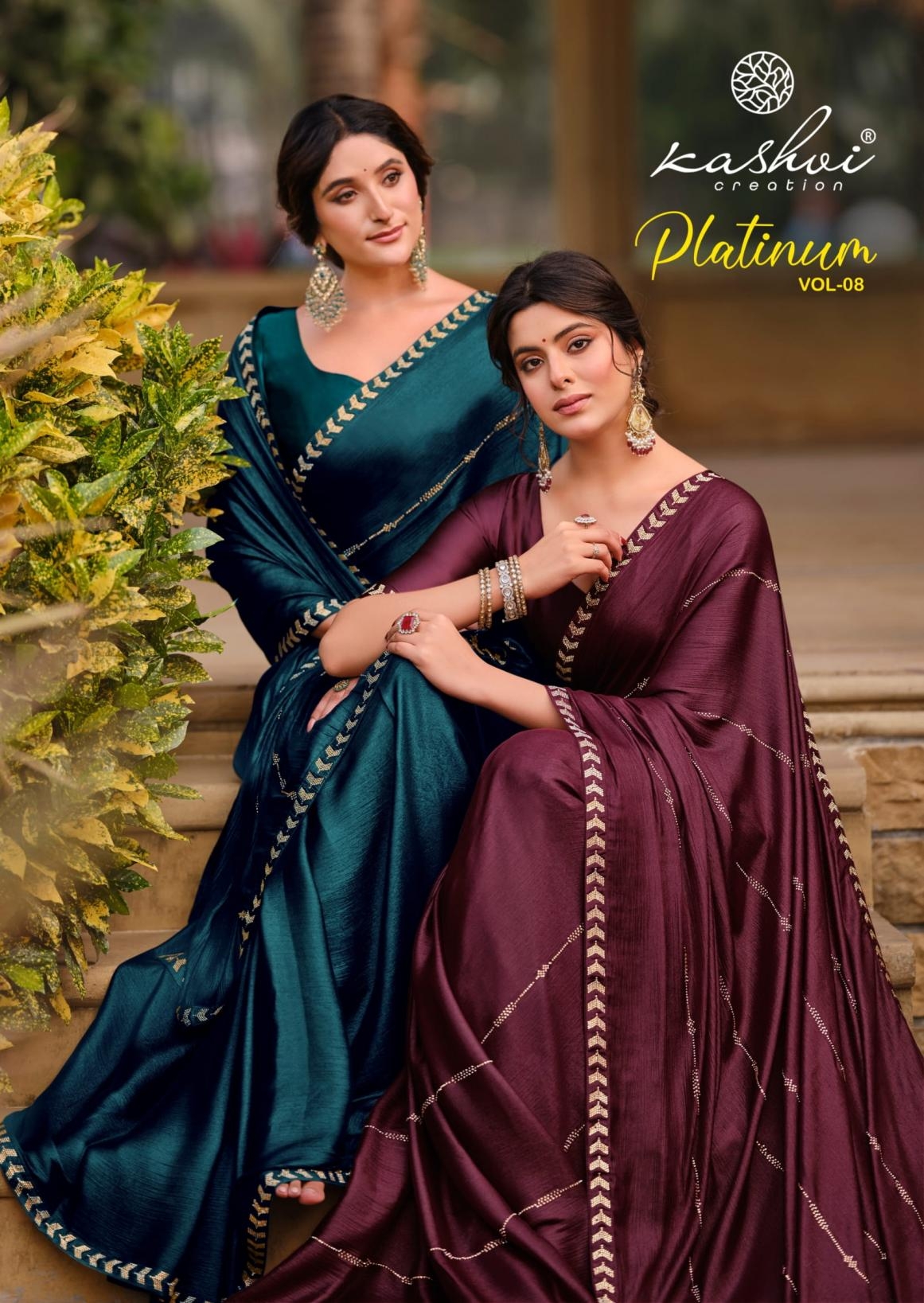 kashvi creation platinum vol 8 series 801-808 silk wholesale saree