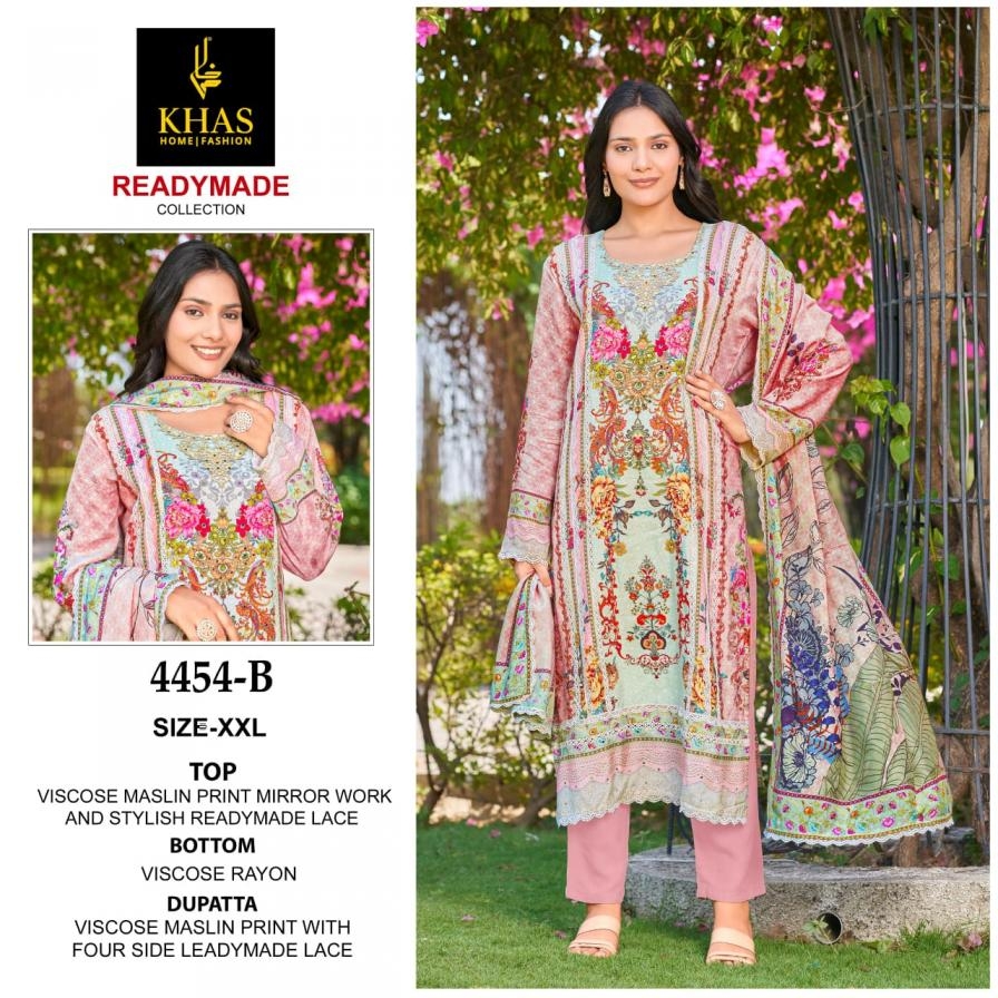 khas 4454 viscose muslin hit design full stitch pakistani suit for womens