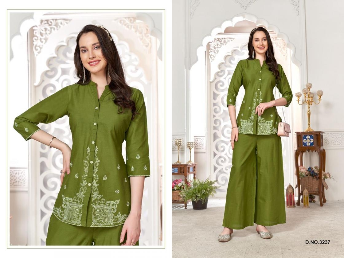 ladies flavour 3234-3239 cambric cotton wholesale  co-ord set
