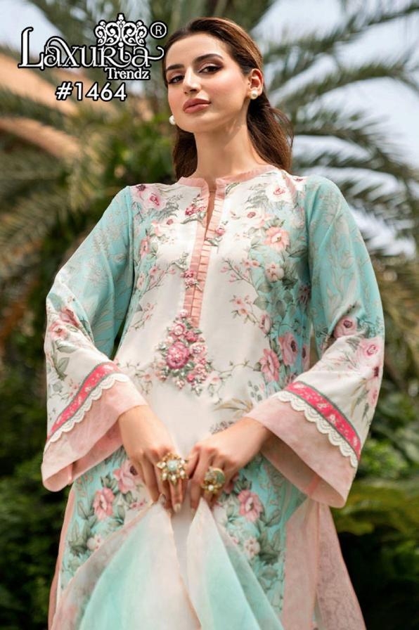 laxuria trendz 1464 muslin wholesale readymade pakistani suit 