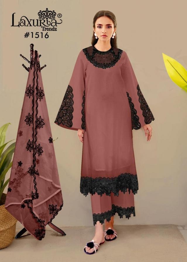 laxuria trendz 1516 star georgette wholesale suit 