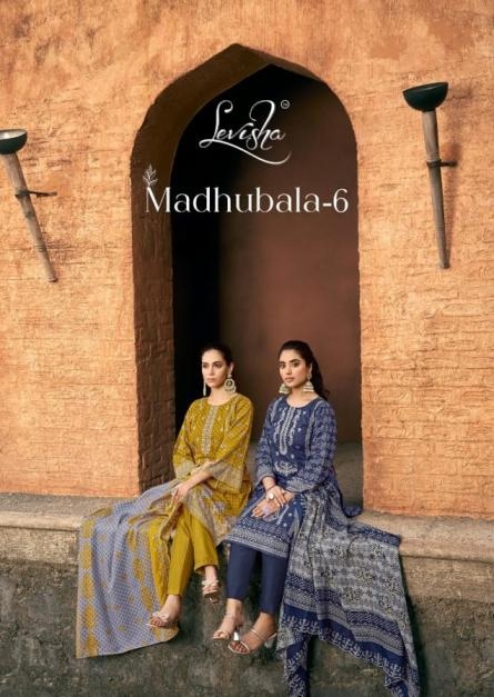 levisha madhubala-6 series 6013-6020  Cemric Lawn Cotton wholesale suit 