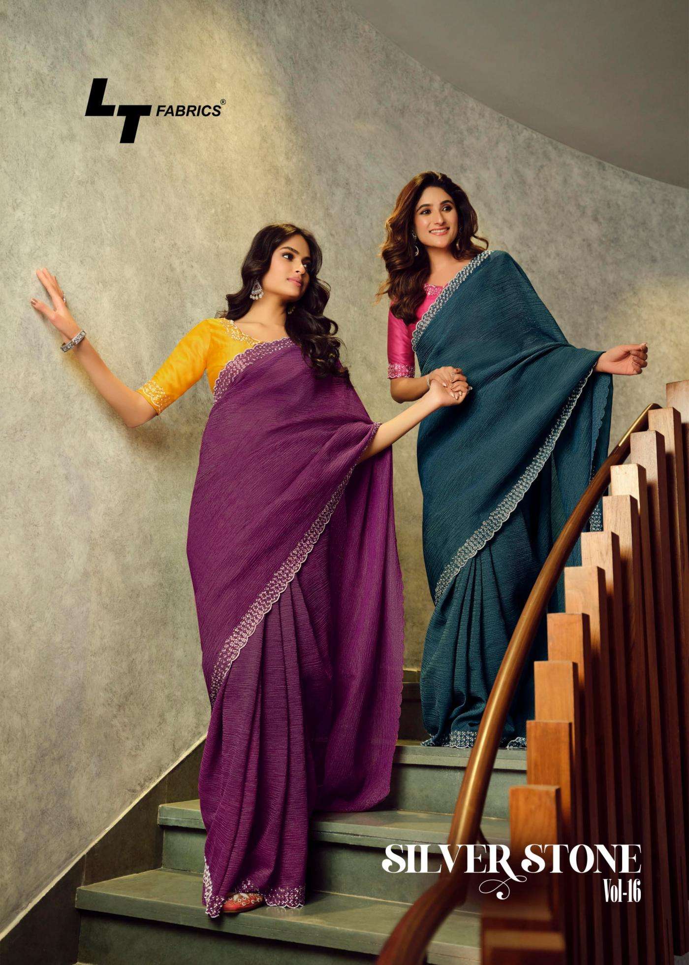 lt fashion signature vol 16 series 1601-1604 malai silk wholesale saree