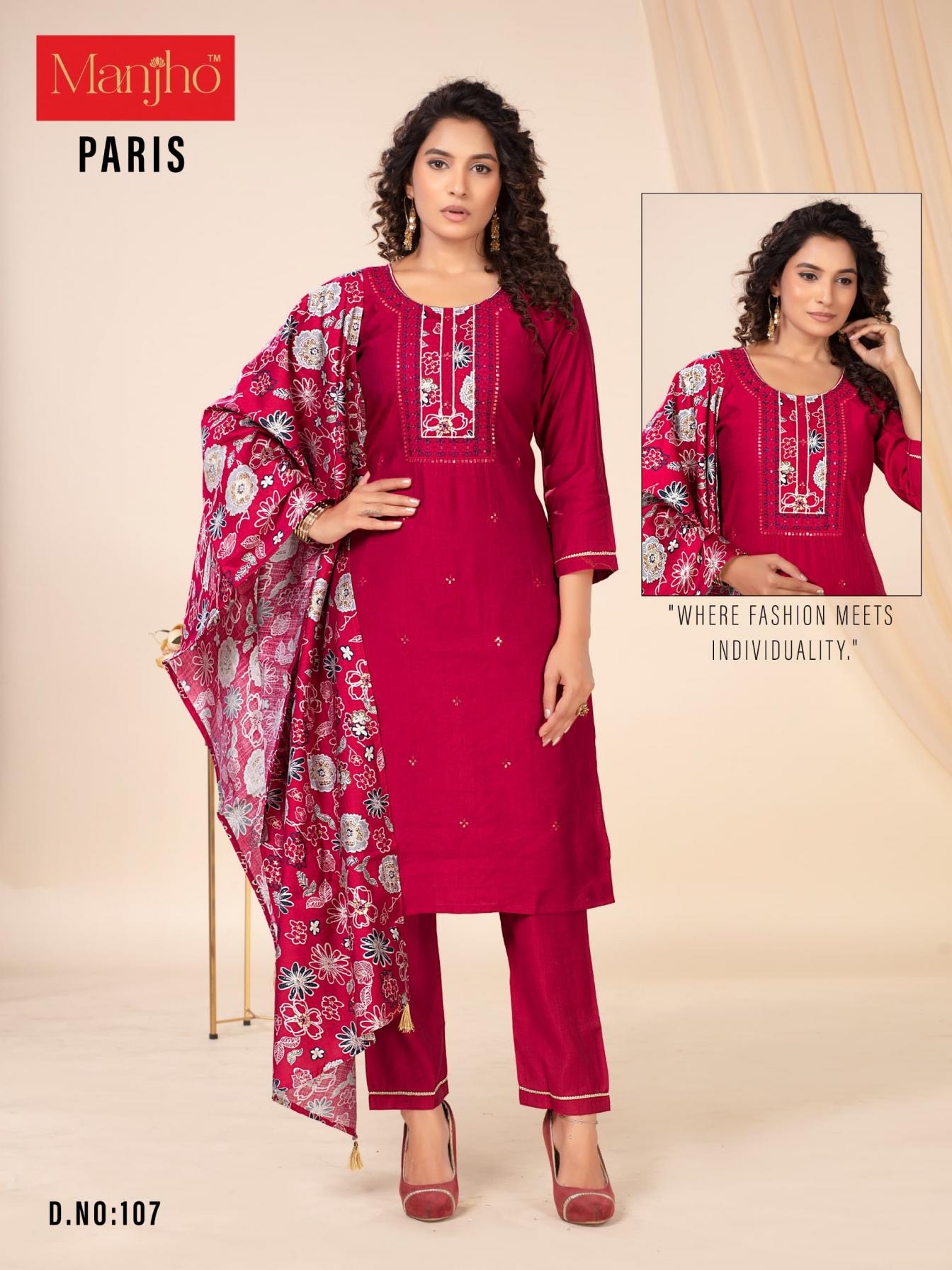 manjho paris series 101-118 vetican wholesale suit 
