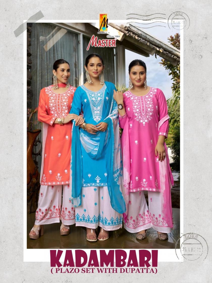 master kadambari series 101-108 RAYON wholesale suit 